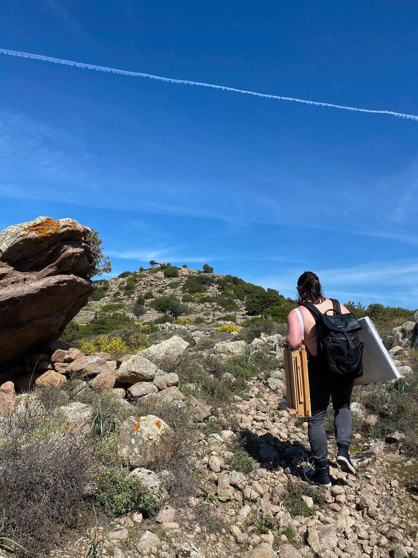 Πρωτότυπος Πίνακας: Παρεκκλήσι στην Κορυφή του Βουνού στην Αίγινα