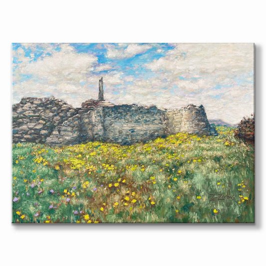 Original Painting: Temple of Apollo in the Spring