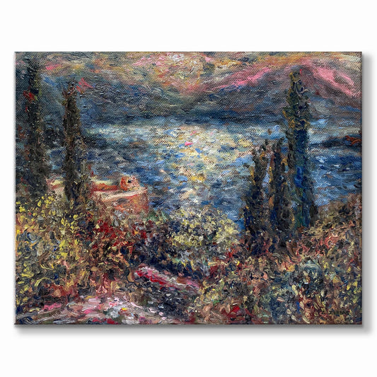 Original Painting: View of the Saronic Gulf from Tzikides Aegina