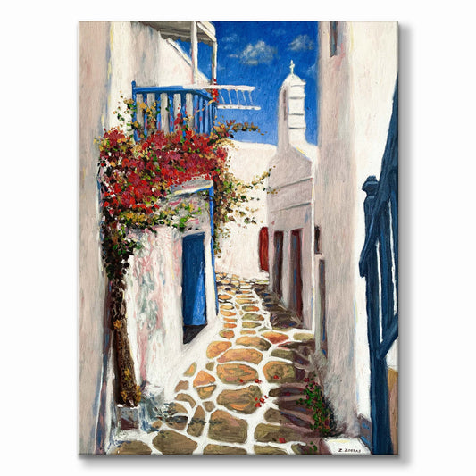 Original Painting: Mykonos Town