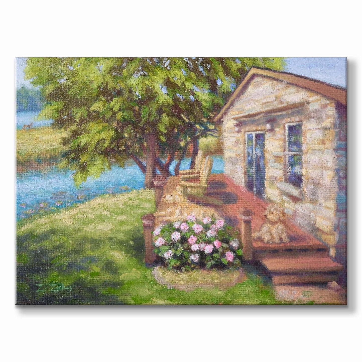 Original Painting: Mom's Lake House in Galesville Wisconsin