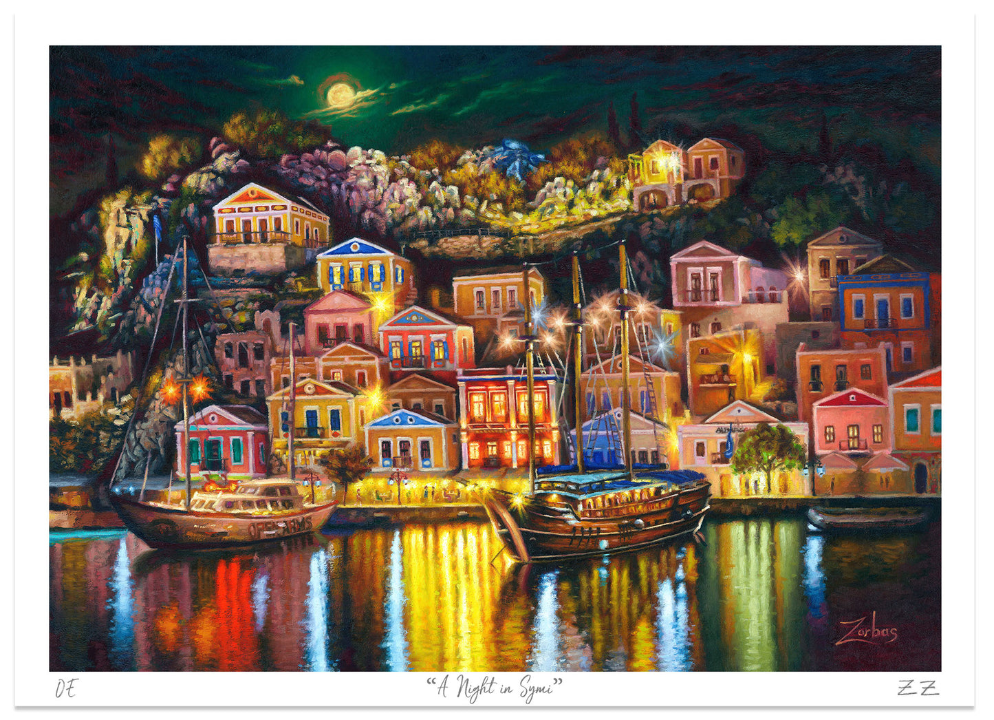 Εκτύπωση Τέχνης: Μια Νύχτα στη Σύμη