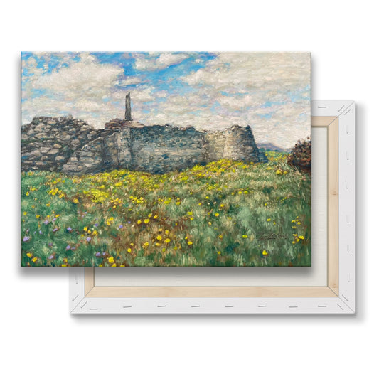 Εκτύπωση σε καμβά: Ναός του Απόλλωνα στην Άνοιξη της Αίγινας