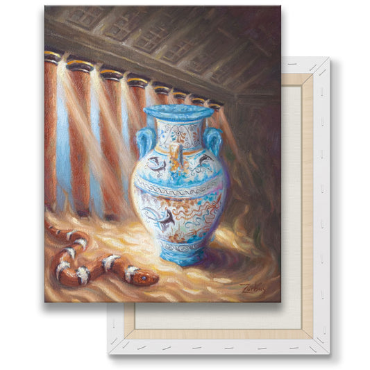Canvas Print: Minoan Amphora in Knossos Temple, Crete