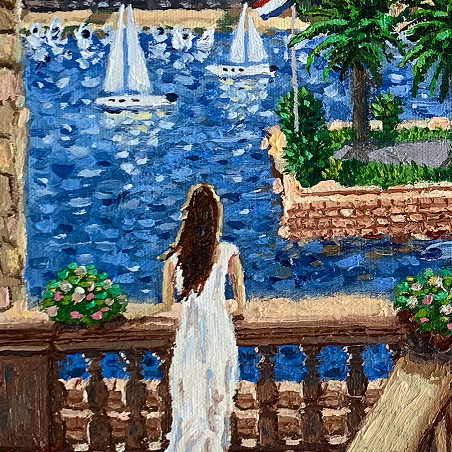 Εκτύπωση σε καμβά: Λιμάνι του Χβαρ, Κροατία