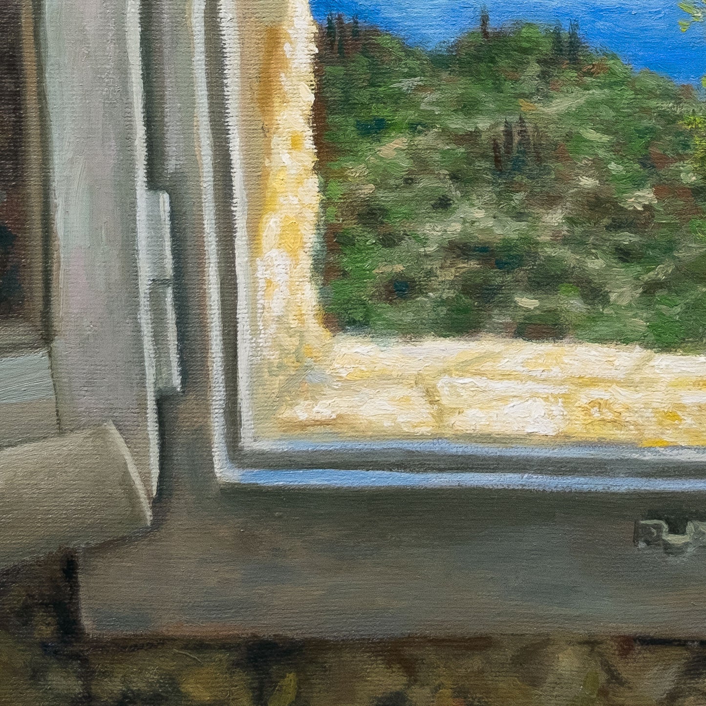 Εκτύπωση Τέχνης: Εκτύπωση από το Παράθυρο του Σπιτιού Mulberry στην Κέρκυρα