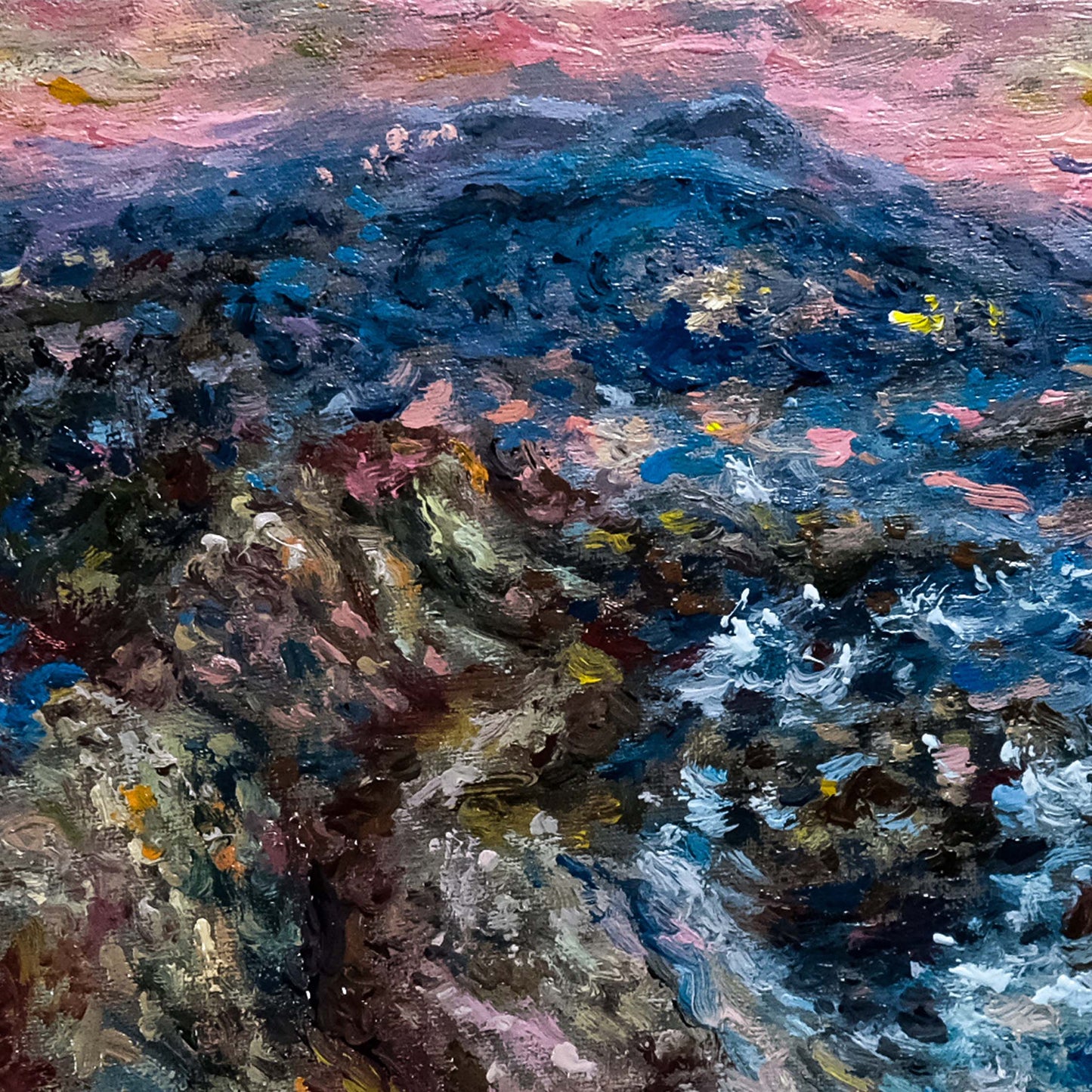 Εκτύπωση σε καμβά: Παραλία με νησάκι στα Βάγια της Αίγινας