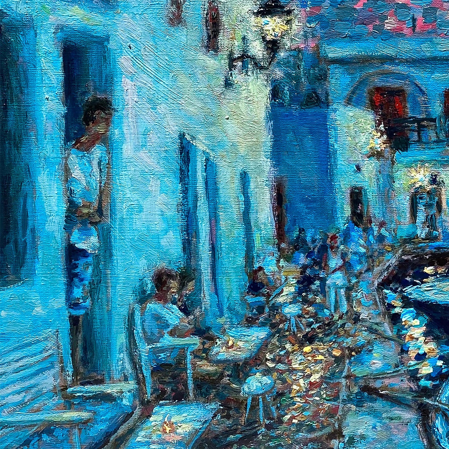 Art Print: Evening in Naoussa, Paros