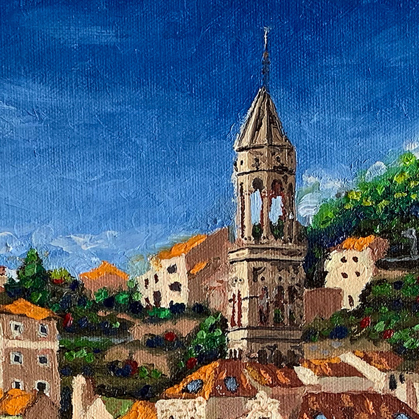 Εκτύπωση σε καμβά: Λιμάνι του Χβαρ, Κροατία