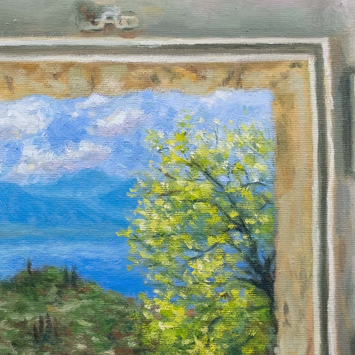 Εκτύπωση Τέχνης: Εκτύπωση από το Παράθυρο του Σπιτιού Mulberry στην Κέρκυρα