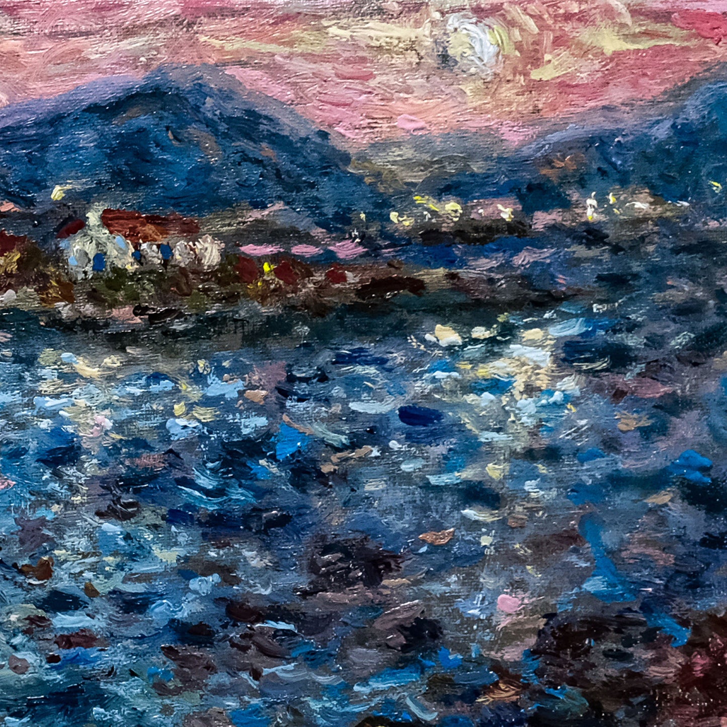 Εκτύπωση σε καμβά: Παραλία με νησάκι στα Βάγια της Αίγινας