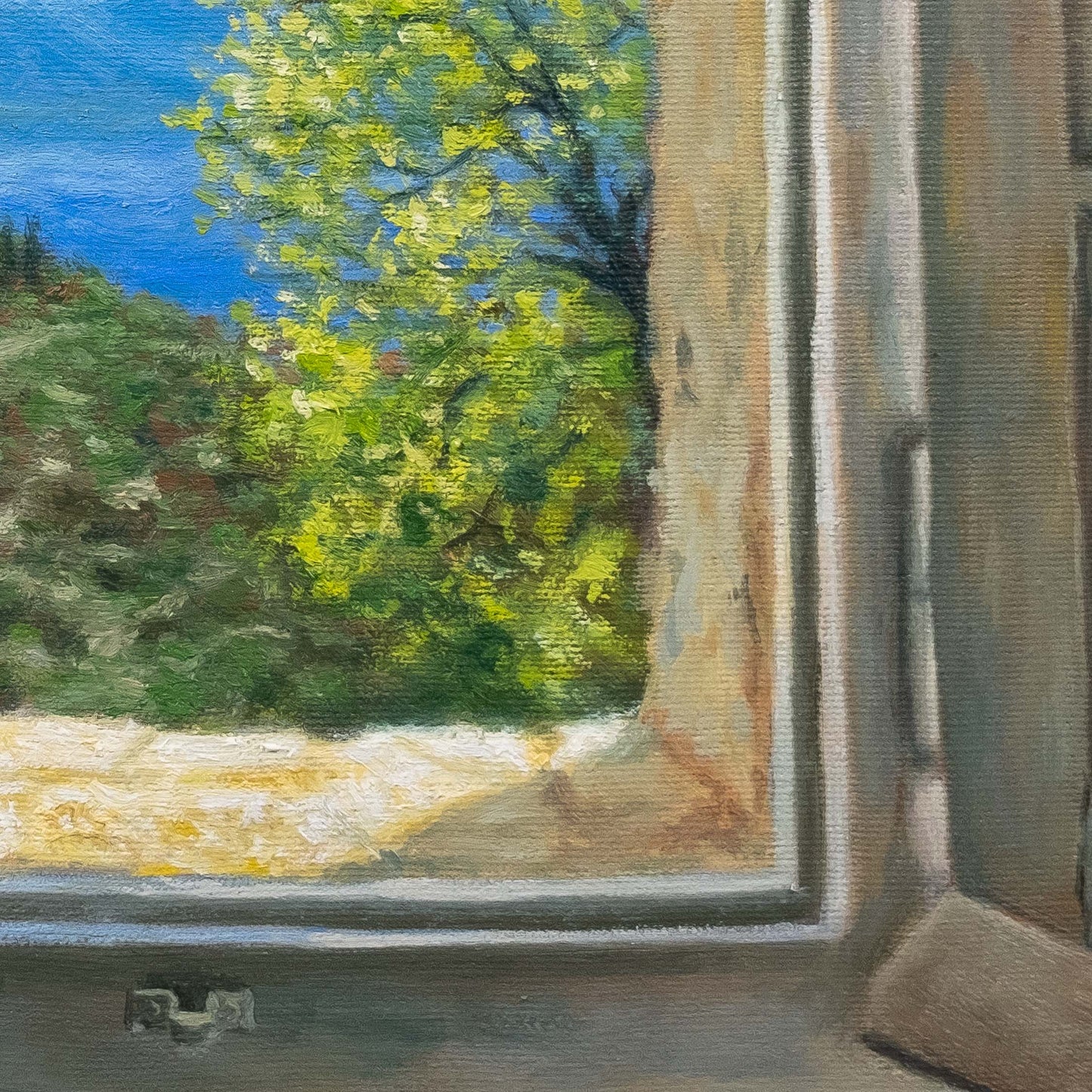 Εκτύπωση Τέχνης: Εκτύπωση από το Παράθυρο του Σπιτιού Mulberry στην Κέρκυρα