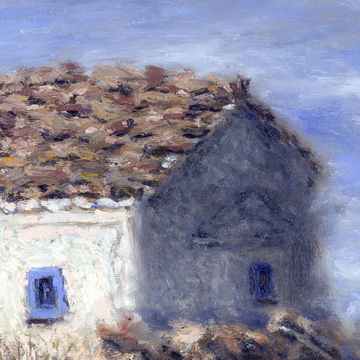 Canvas Print: Chapel on Top of the Mountain Aegina