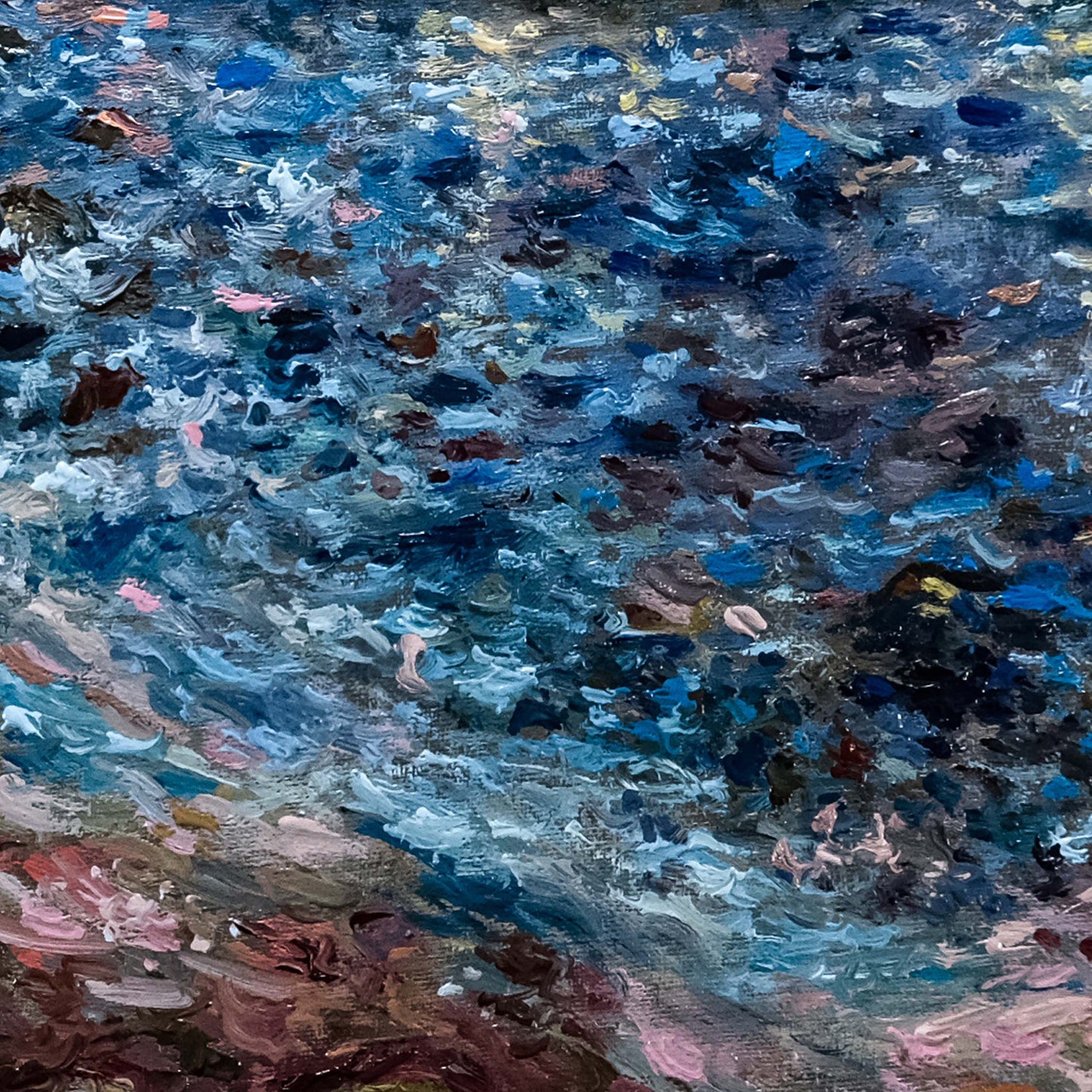 Εκτύπωση σε καμβά: Παραλία με νησάκι στα Βάγια της Αίγινας