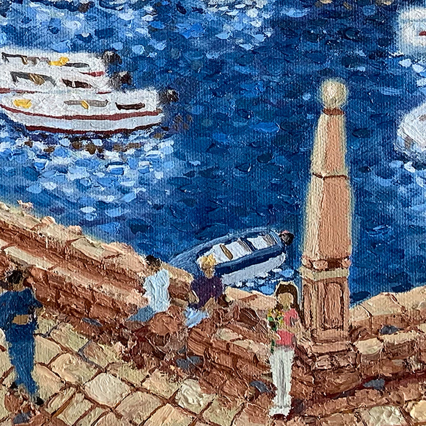 Εκτύπωση σε καμβά: Λιμάνι του Χβαρ, Κροατία