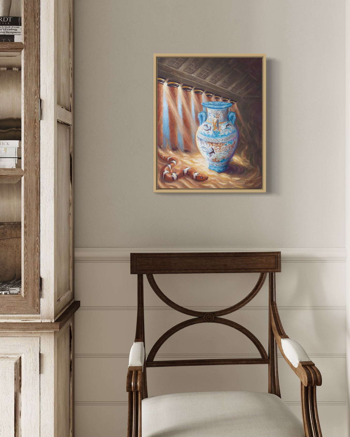 Canvas Print: Minoan Amphora in Knossos Temple, Crete
