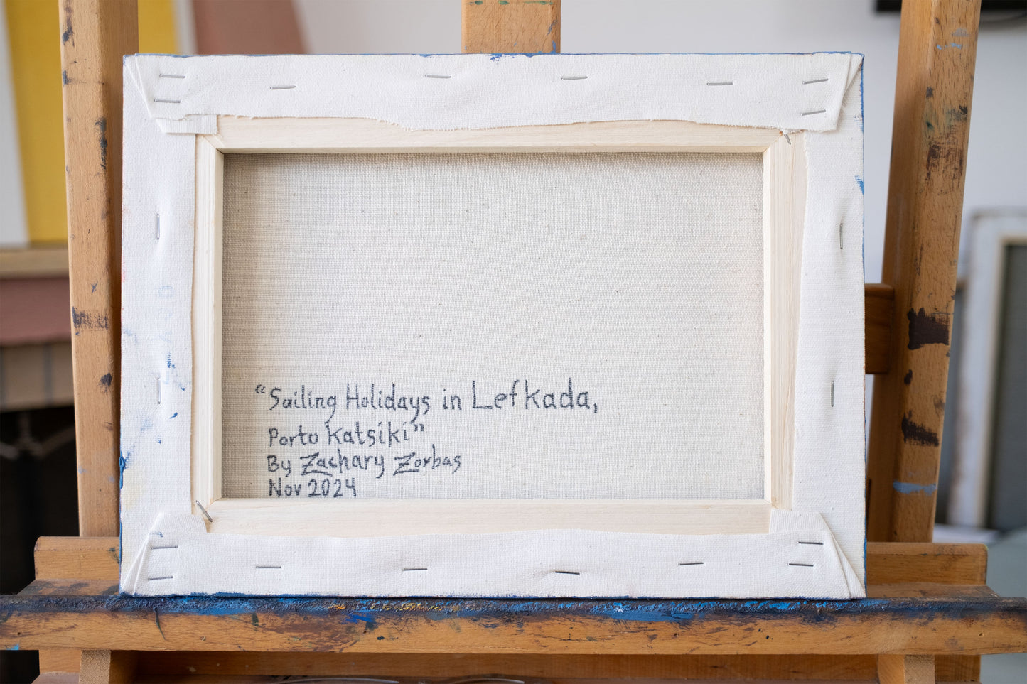 Πρωτότυπος Πίνακας: Ιστιοπλοΐα στη Λευκάδα, Πόρτο Κατσίκι