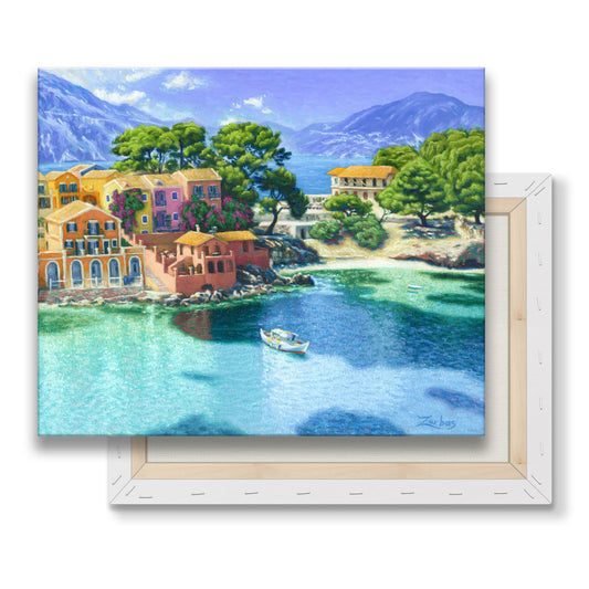 Canvas Print: Καλοκαίρι στην Άσσο στην Κεφαλονιά
