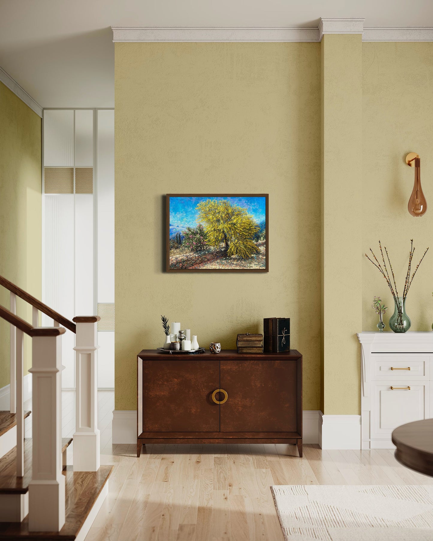 Canvas Print: Acacia Tree in Bloom