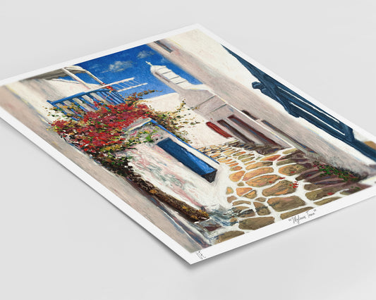 Εκτύπωση Τέχνης: Πόλη της Μυκόνου