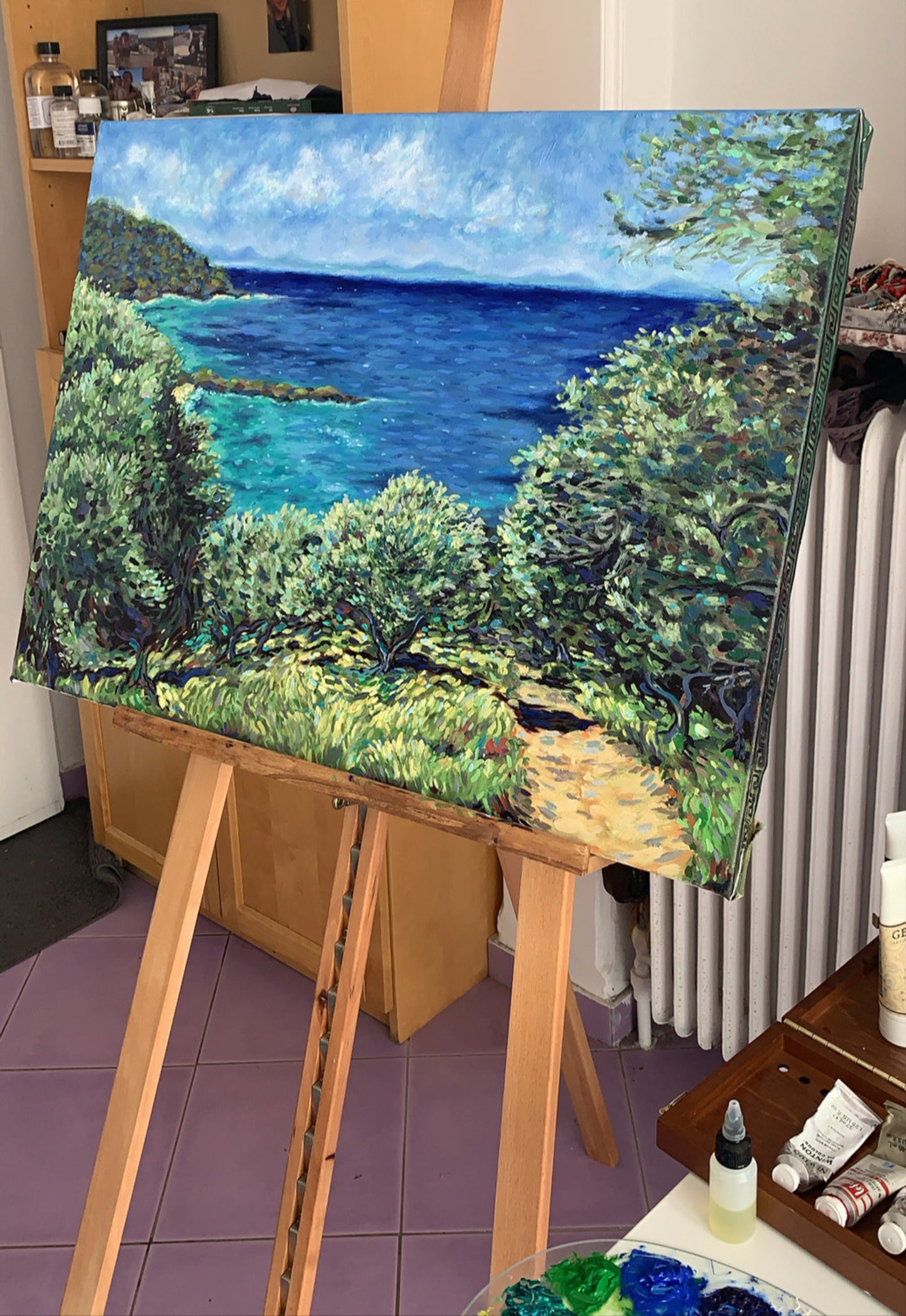 Πρωτότυπος πίνακας: Ελιές στην Κέρκυρα