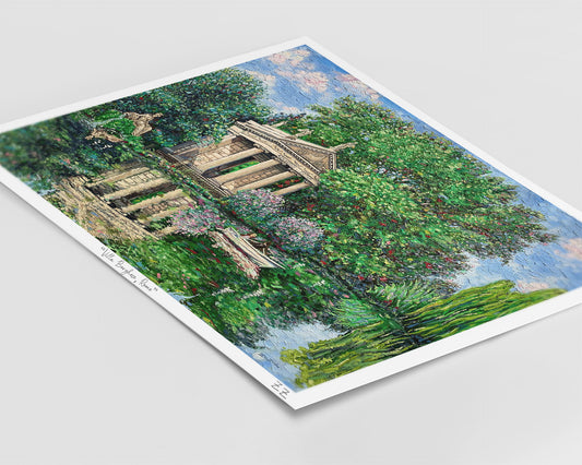 Εκτύπωση τέχνης: Ναός του Ασκληπιού στη Βίλα Μποργκέζε, Ρώμη