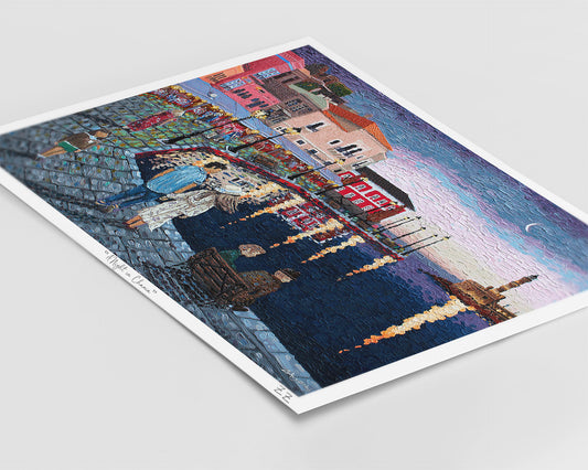 Art Print: A Night in Chania