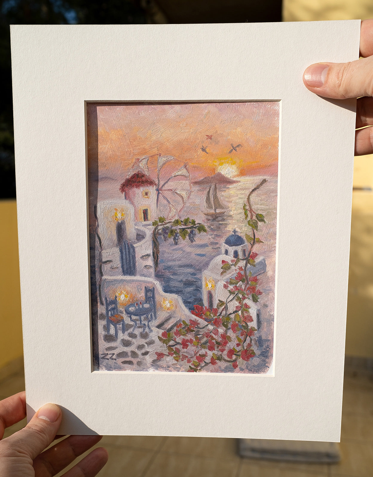 Original Painting: Cycladic Memories