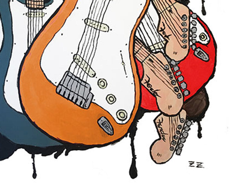 Εκτύπωση τέχνης: Fender Guitar Jam