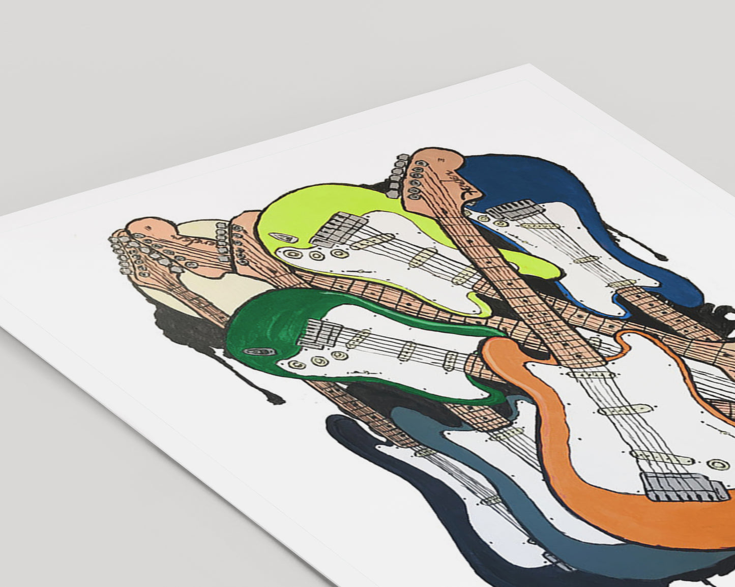 Εκτύπωση τέχνης: Fender Guitar Jam