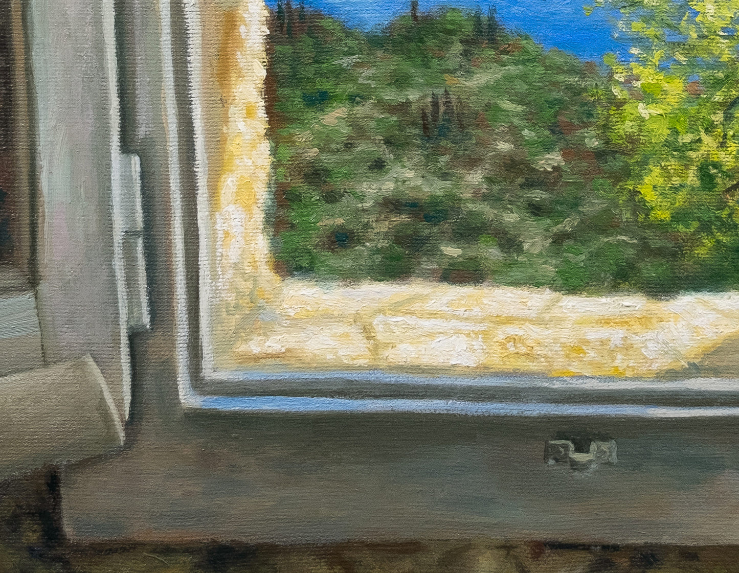 Art Print: Mulberry House Window in Corfu Print