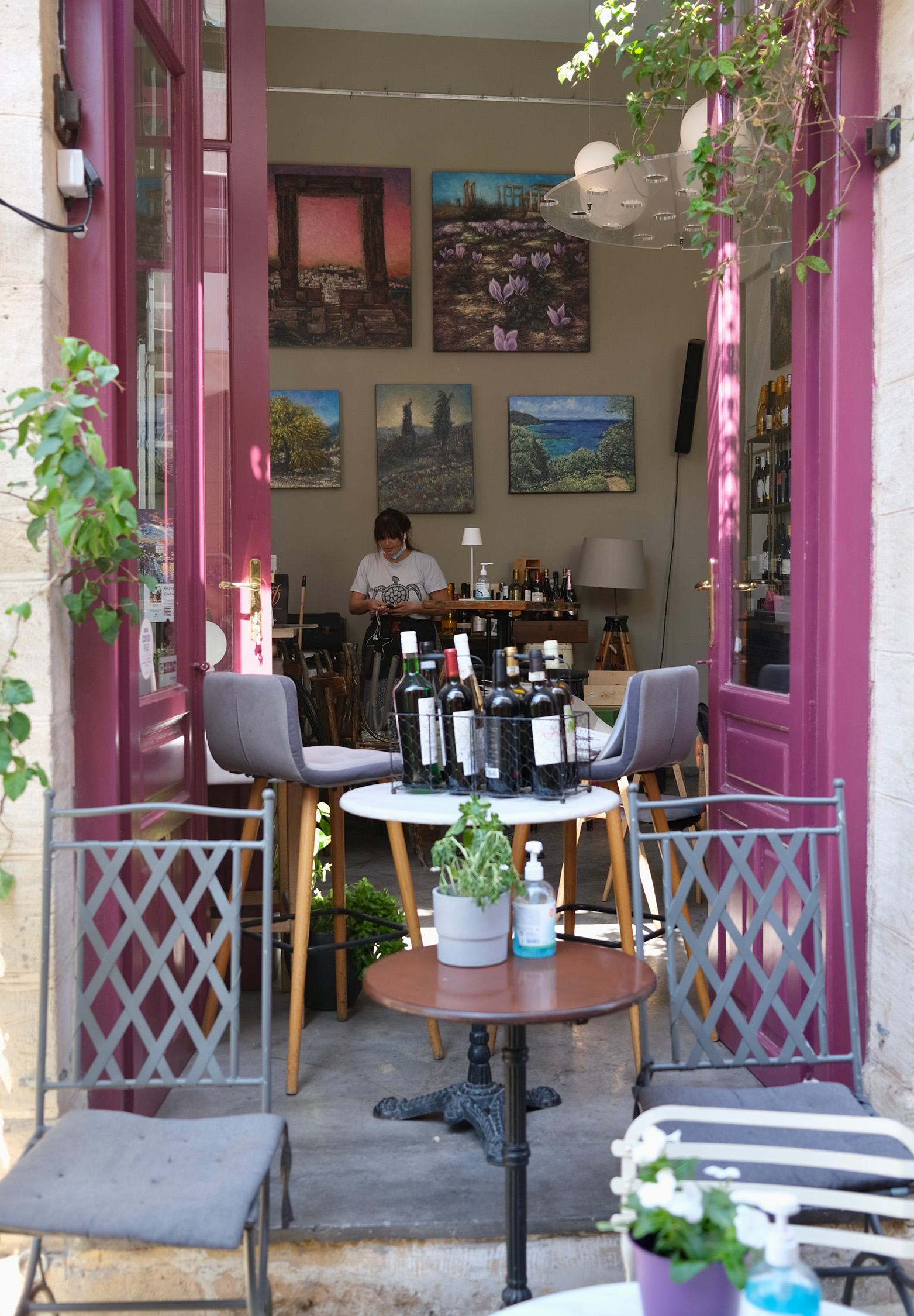 Aegina painting exhibition by Zac Zorbas
