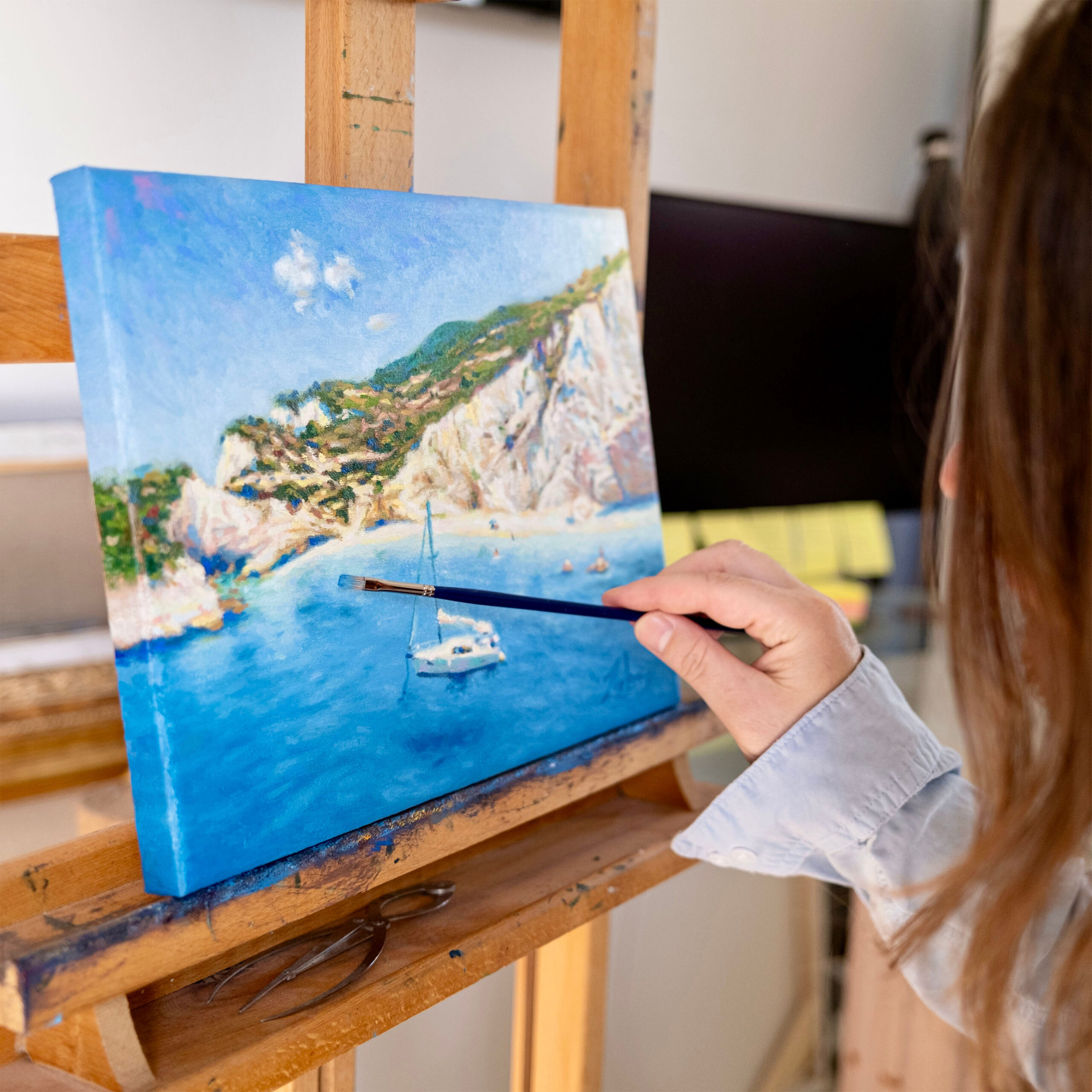 New Lefkada Sailing Painting and Prints Available