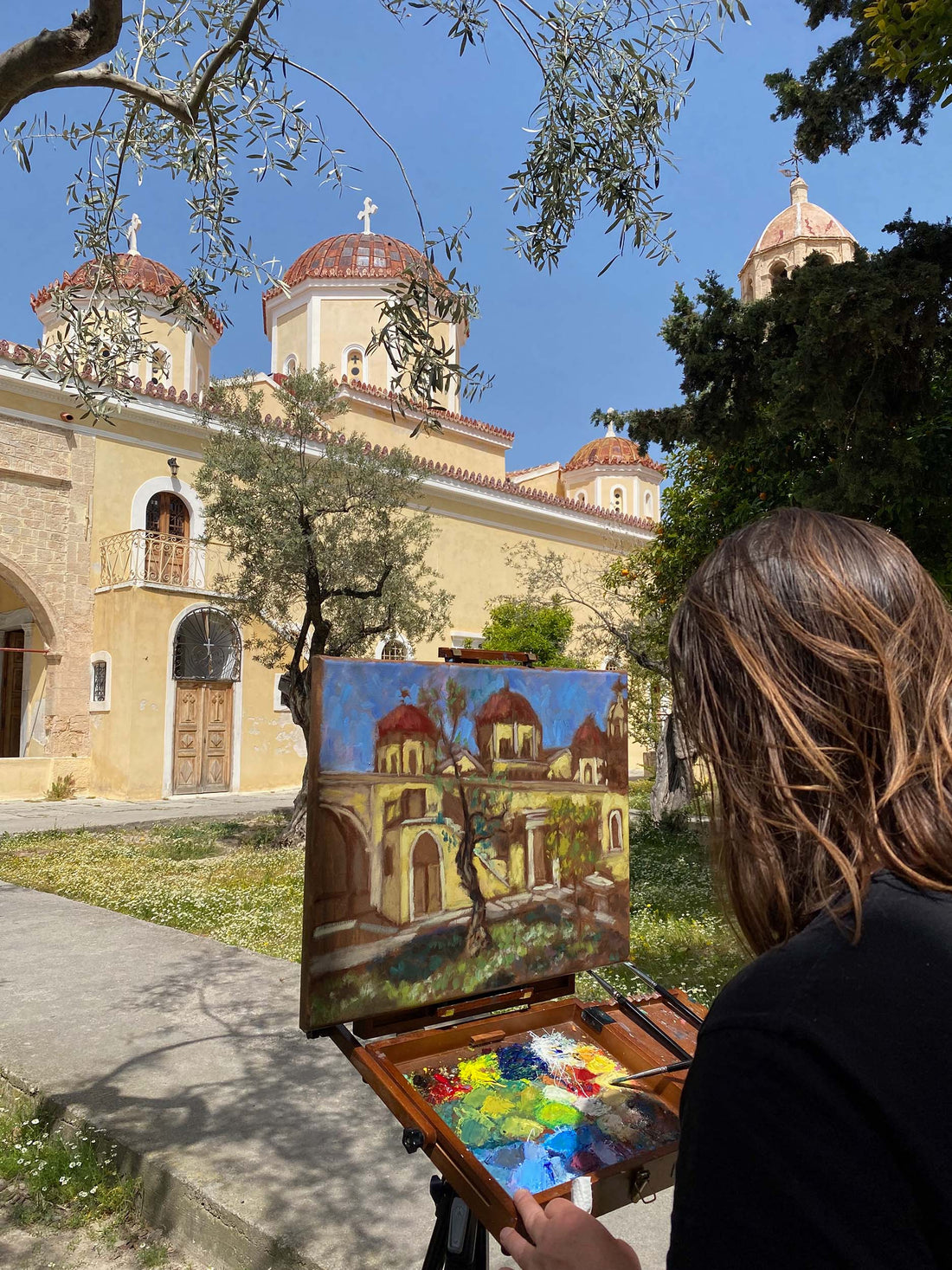 Aegina Cathedral Painting and Prints Available