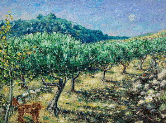 Aegina Olive Grove Painting and Prints Available