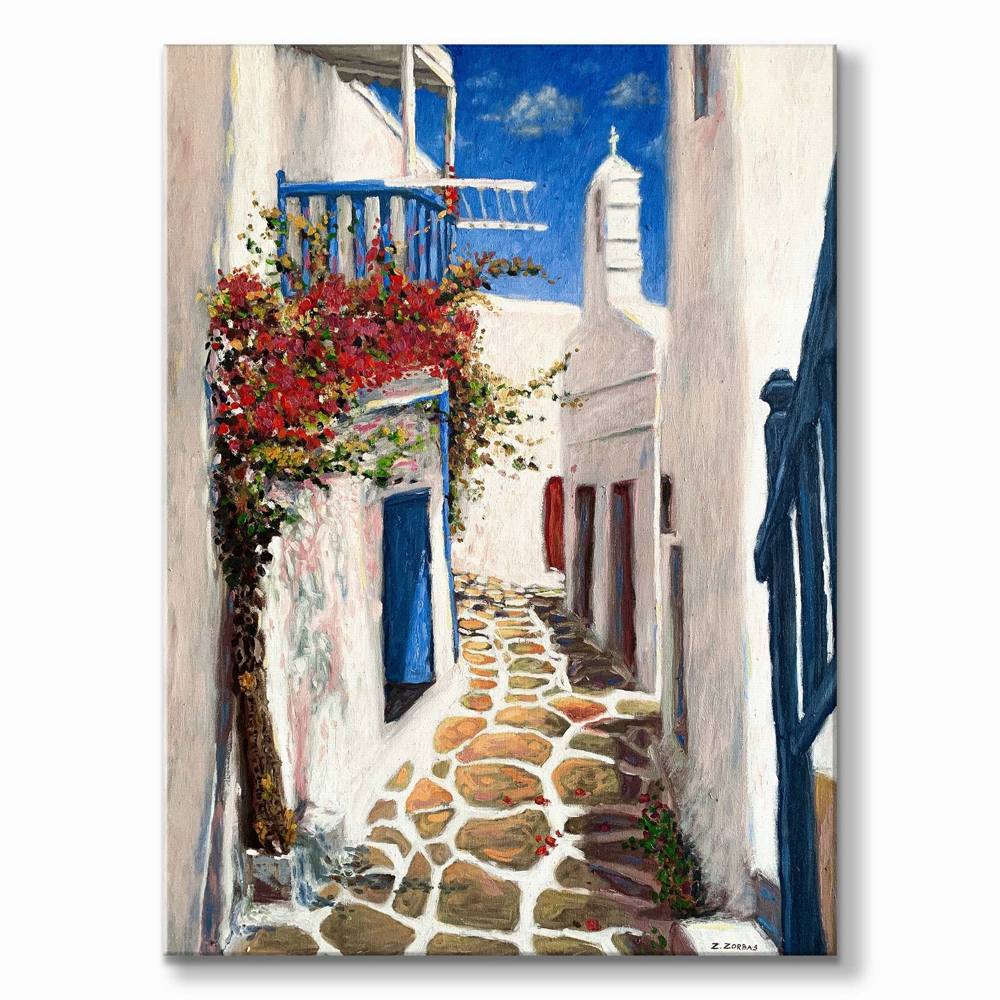 Original Painting: Mykonos Town