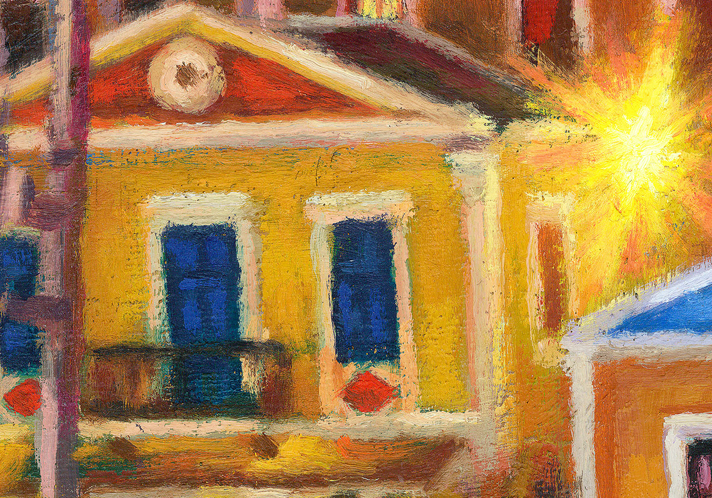 Canvas Print: A Night in Symi