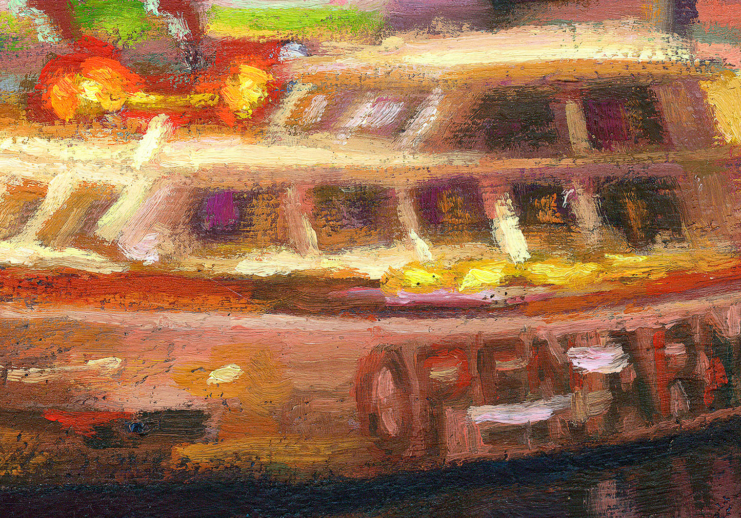 Canvas Print: A Night in Symi