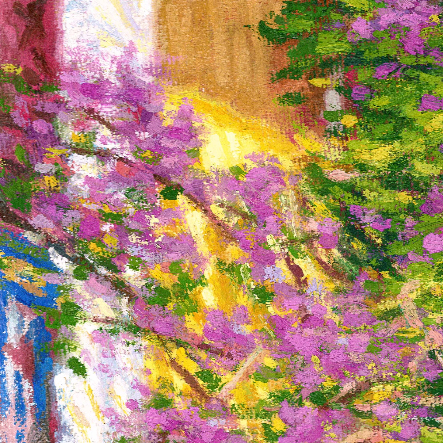 Canvas Print: Yellow House in Kefalonia