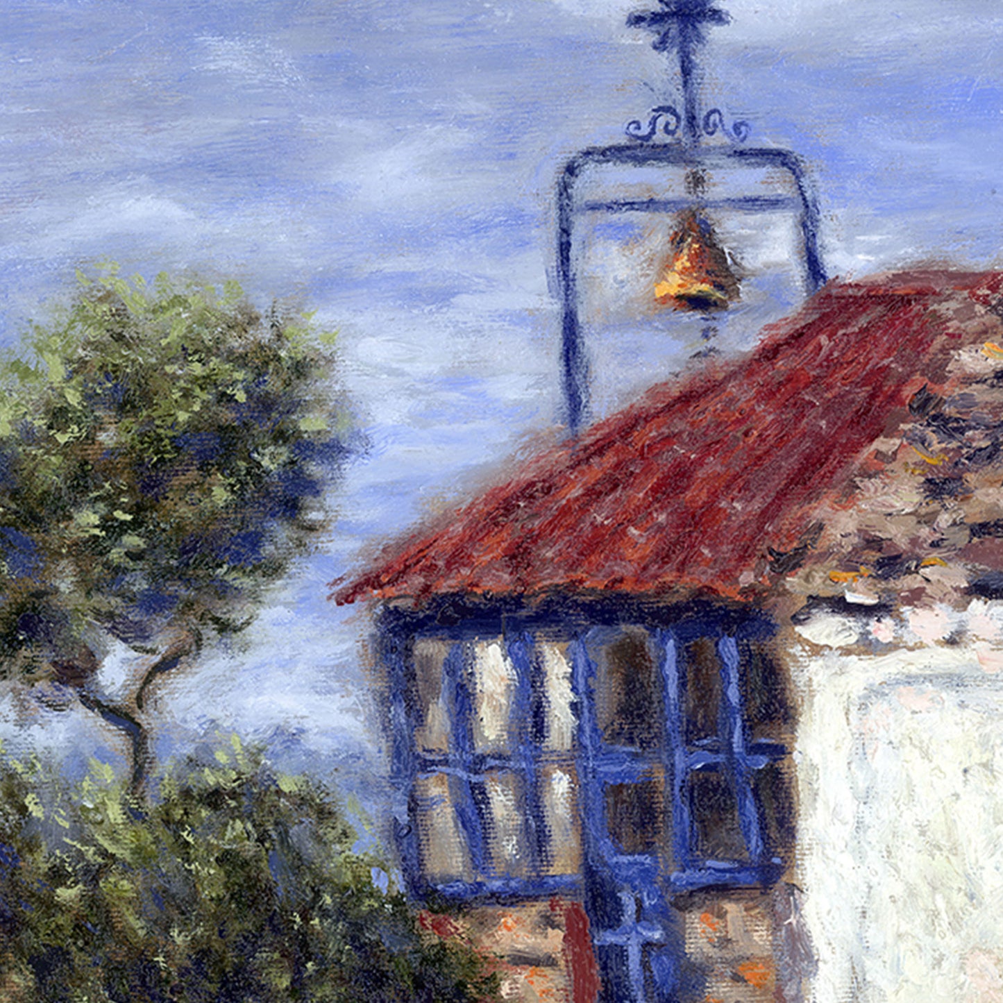 Canvas Print: Chapel on Top of the Mountain Aegina