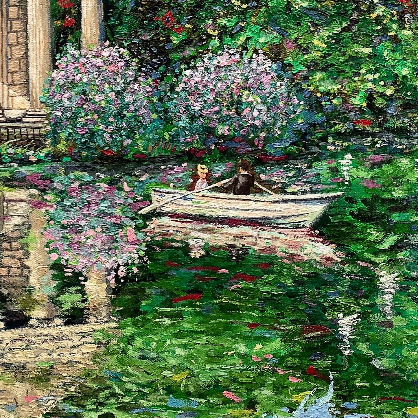 Canvas Print: Temple of Aesculapius in Villa Borghese Rome