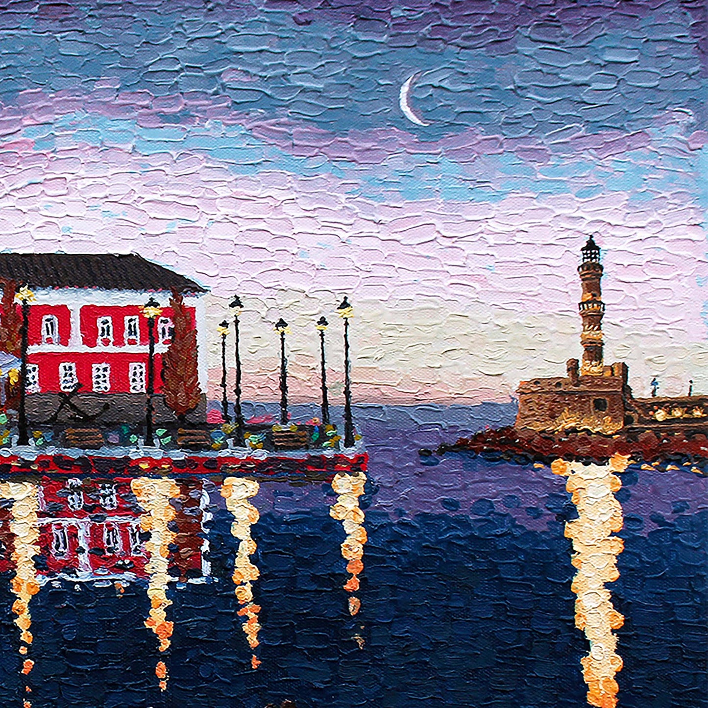 Canvas Print: A Night in Chania