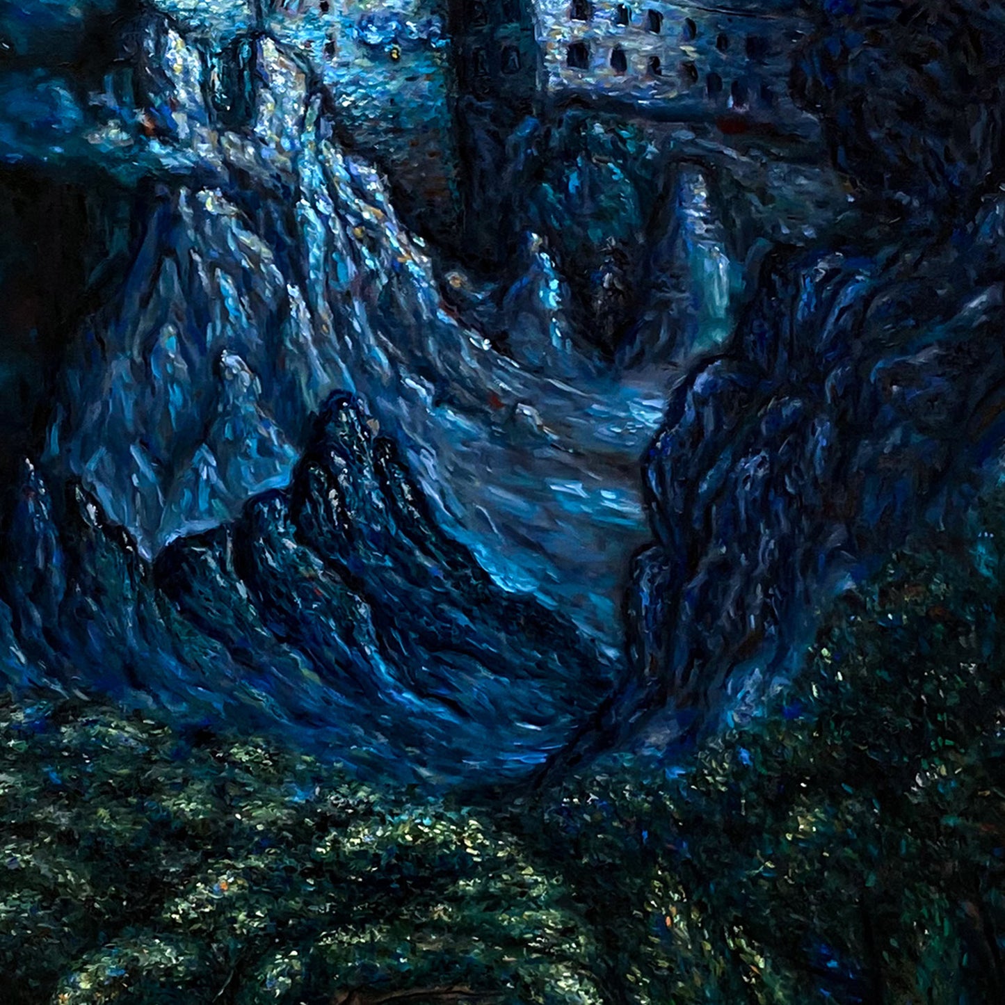 Canvas Print: Finding the Monastery of Simonopetra in Mt. Athos