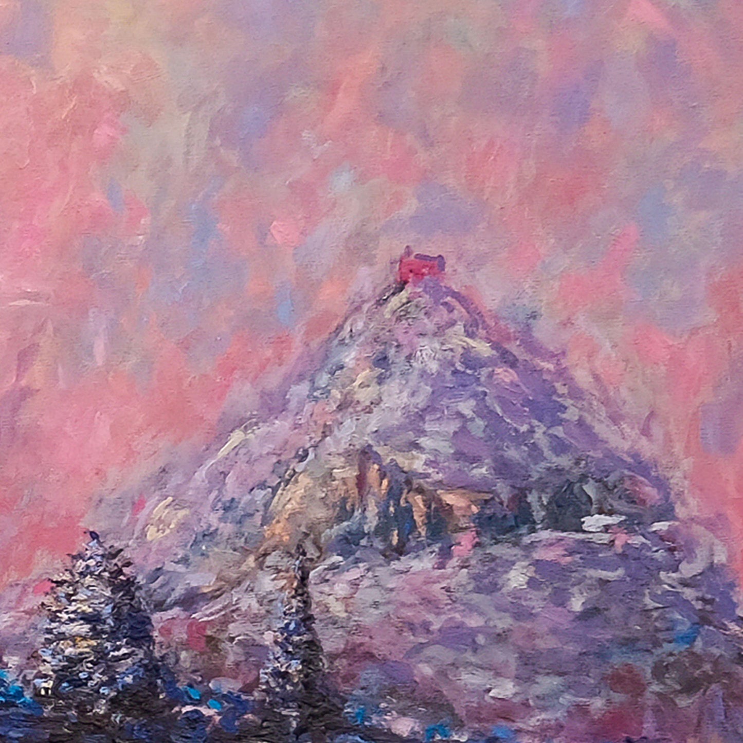 Canvas Print: Morning Snow on the Acropolis