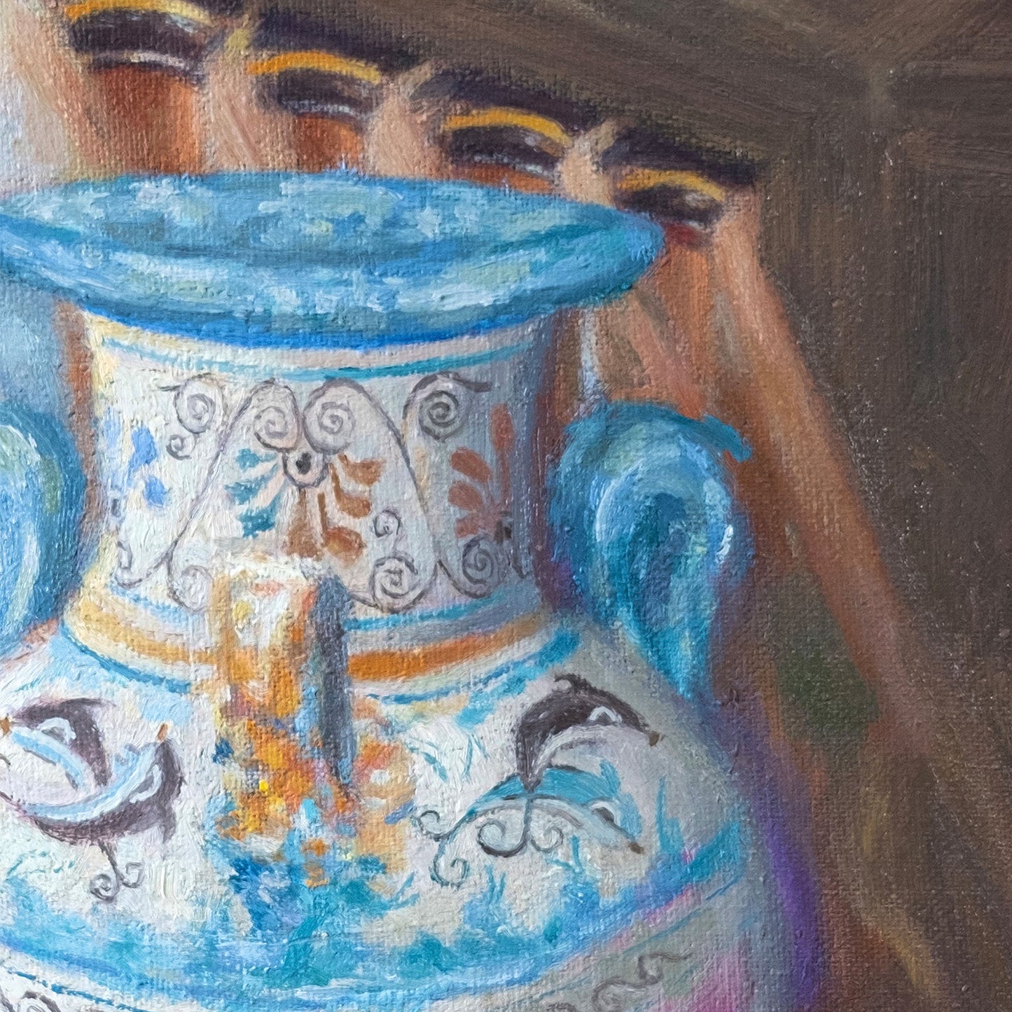 Canvas Print: Minoan Amphora in Knossos Temple, Crete