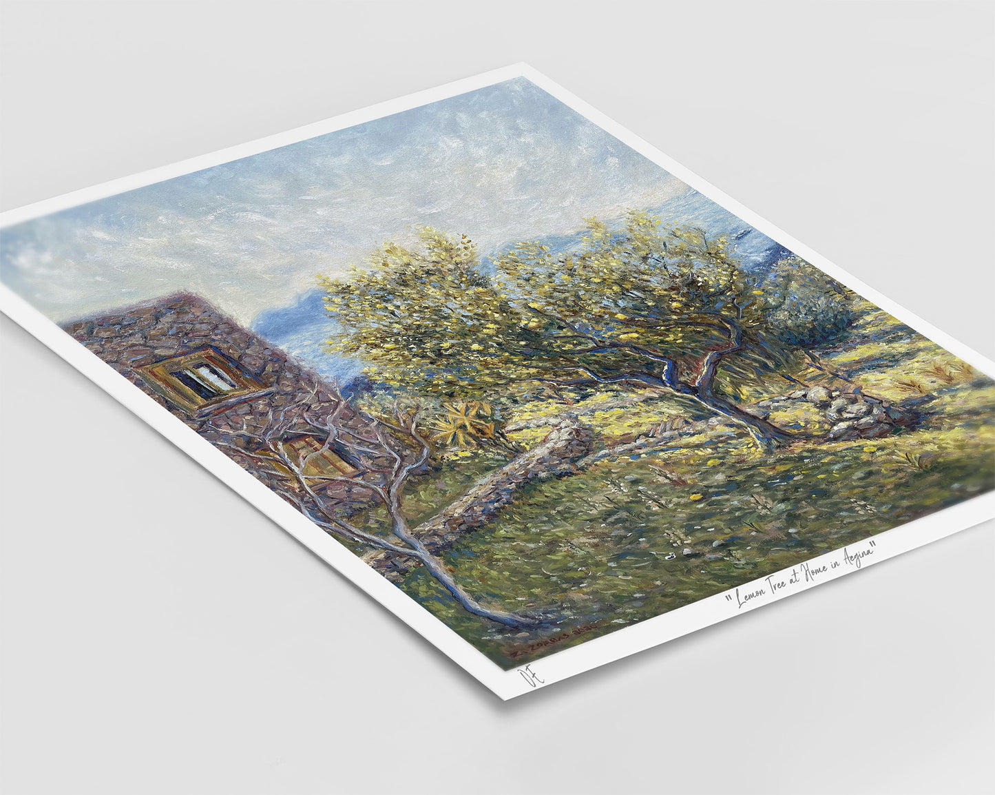 Art Print: Lemon Tree in Aegina