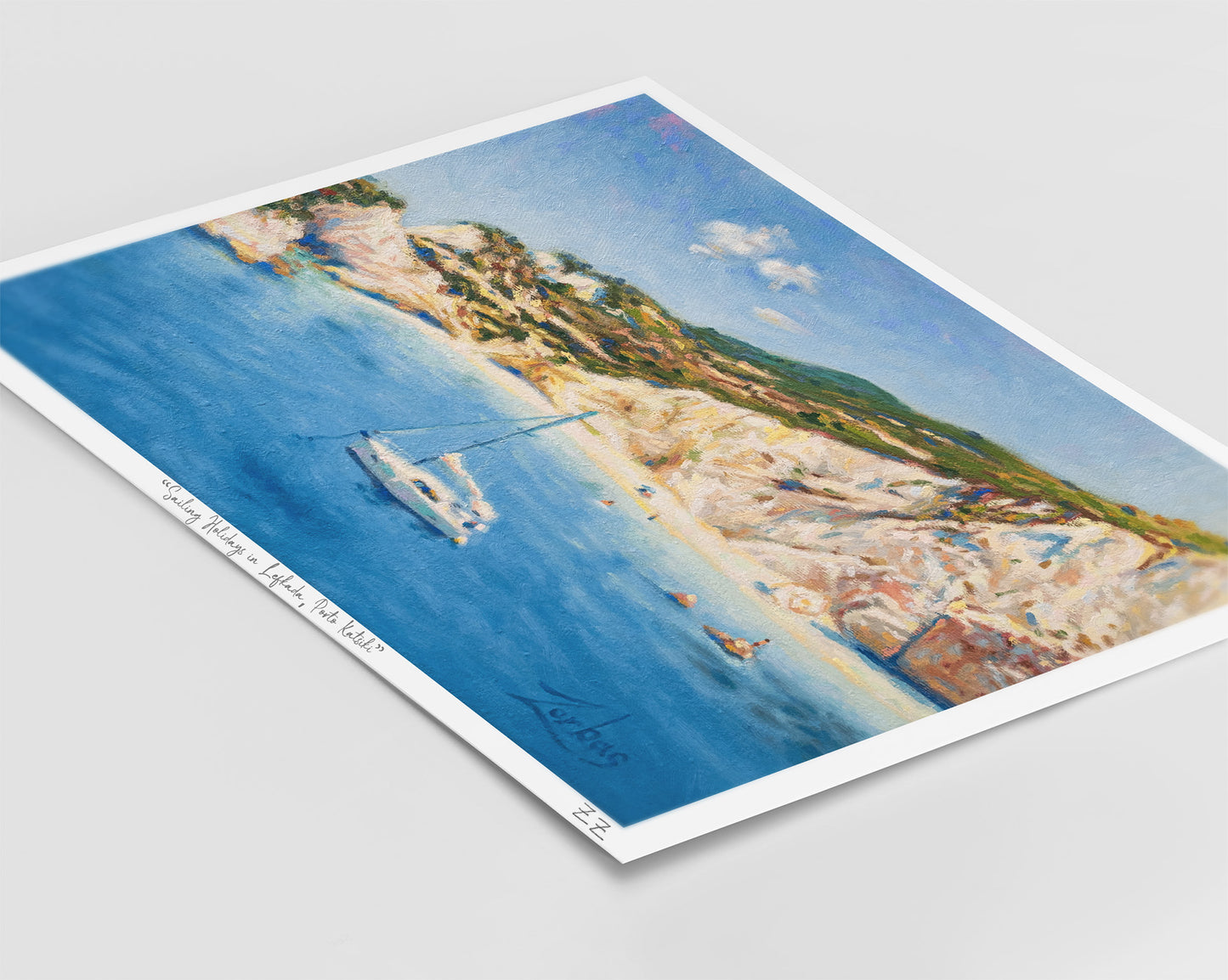 Art Print: Ιστιοπλοΐα στη Λευκάδα, Πόρτο Κατσίκι