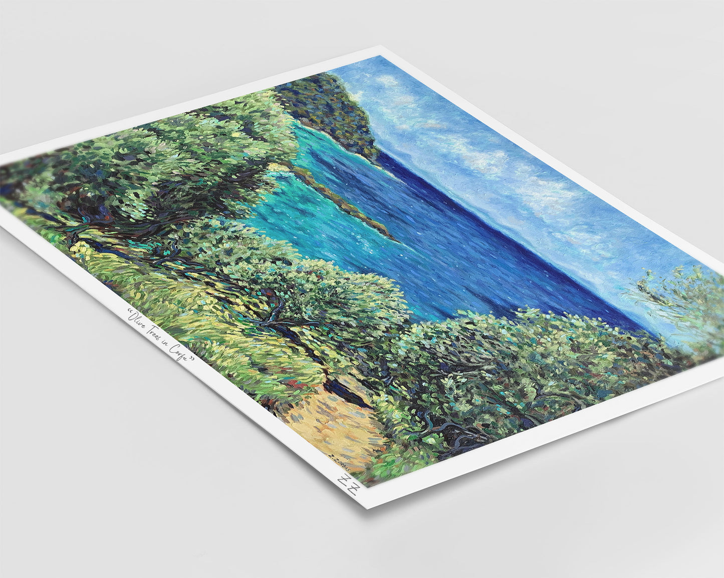 Art Print: Olive Trees in Corfu