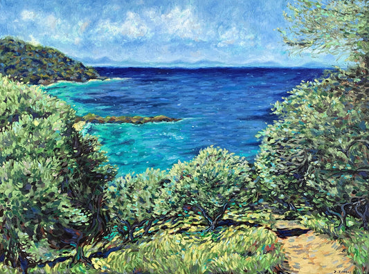 Original Painting: Olive Trees in Corfu