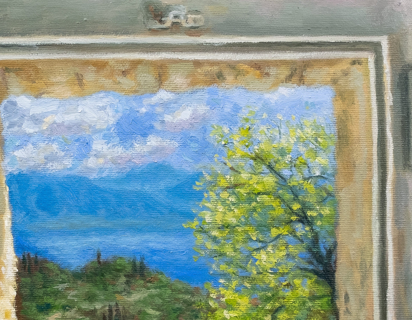 Art Print: Mulberry House Window in Corfu Print